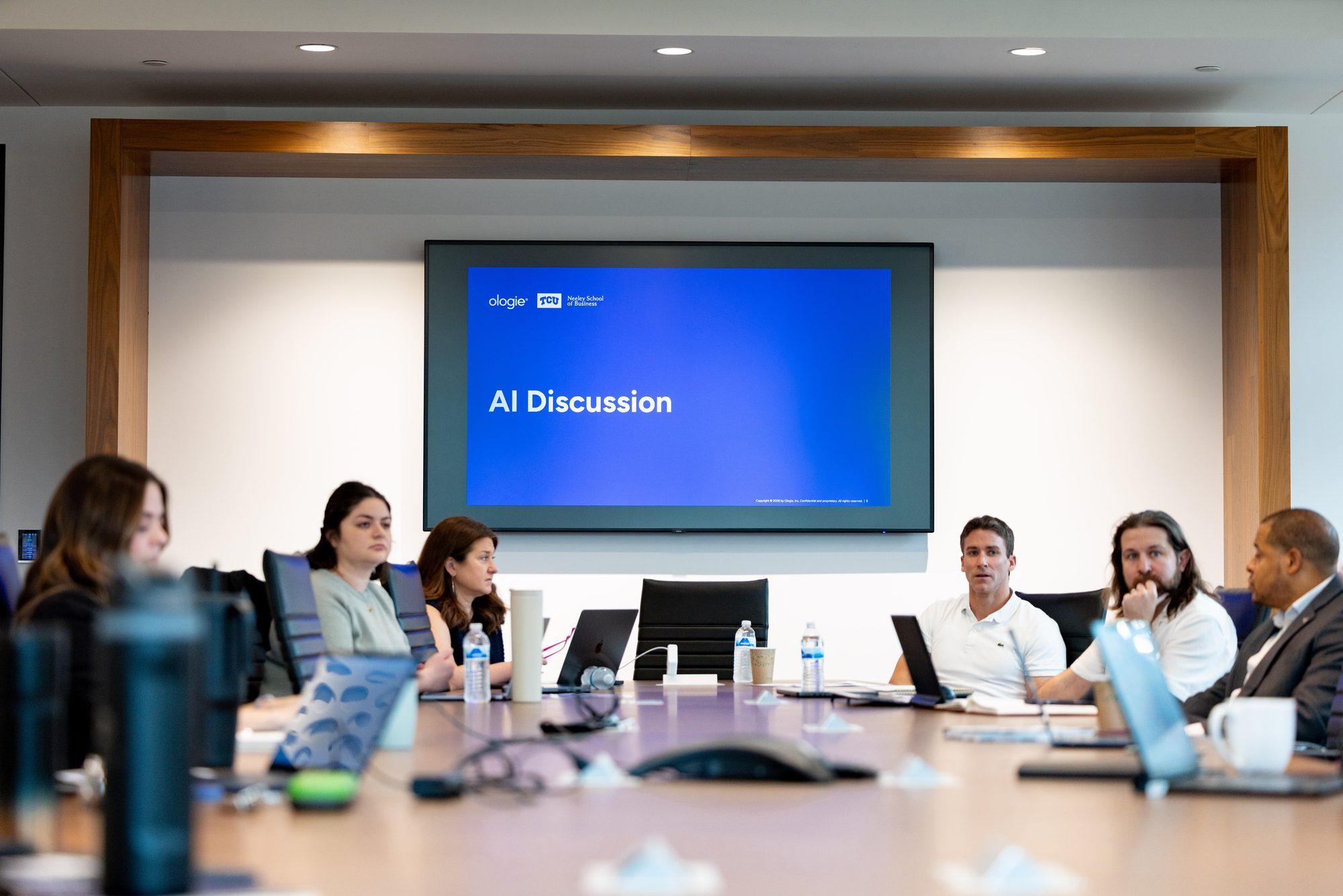 An AI discussion session at TCU Neeley